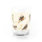 TeaDrop.Cの野鳥 Water Glass :front