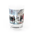 おもち屋さんのコーヒーブレイク Water Glass :front