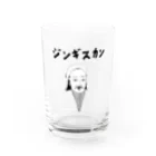 NIKORASU GOの歴史の偉人デザイン「ジンギスカン」（Tシャツ・パーカー・グッズ・ETC） Water Glass :front