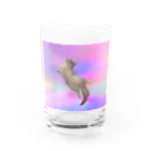 おもち屋さんのサイケデリックな猫 Water Glass :front