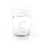 Less is moreの媚びないうさぎ Water Glass :front