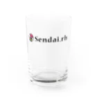 イノたまごラボのSendai.rb横ロゴ(薄) Water Glass :front