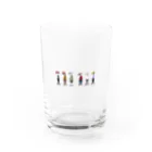 穏やかな日常のsushi人間（カラー） Water Glass :front