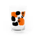 かわず屋のミケねこさん Water Glass :front