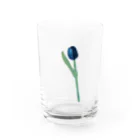 薬師神 トモミのアオイチューリップ Water Glass :front