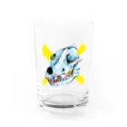 シグのWolf head 3　狼 Water Glass :front