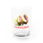 n-designのハムカツLOVE Water Glass :front