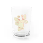 真奈美のちょうちょ Water Glass :front