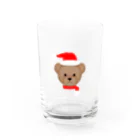 brilliantのクリスマスベア Water Glass :front