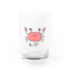 ちょりすけのナントカのえびの絵　色付き Water Glass :front