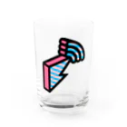 block.fmのblock.fm オフィシャルロゴグッズ Water Glass :front