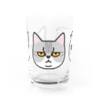 umeumeのグレネコ Water Glass :front