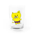 yuuの水玉パンツねこ Water Glass :front