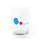 タカのハートくんとハートちゃん Water Glass :front