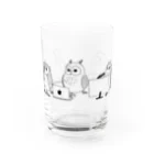 デザインオフィスOWLSのキラキラOWLSグラス Water Glass :front