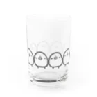 ひよこのもり工房のひよこさんぞろぞろ Water Glass :front