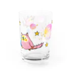 めめんと桃鶏のインコタンぐらす Water Glass :front