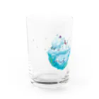 イラストレーター おおでゆかこの大漁 Water Glass :front