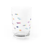 イラストレーター おおでゆかこのFish Water Glass :front