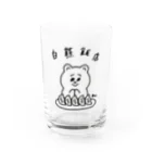 ますださえこの白熊飯店グラス(くろ) Water Glass :front