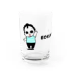 BOKUPOTE_Shopのはーいぼくちんロゴ入り Water Glass :front