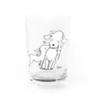 娯楽家の犬さん&犬ちゃん Water Glass :front