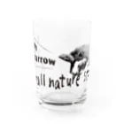 “すずめのおみせ” SUZURI店の東京すずめ Water Glass :front