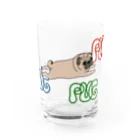 パグ PUG ぱぐ  OHMAI GALLERYのPUG-パグ-ぱぐ　グラス Water Glass :front