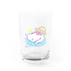 つくし日和のうきわ文鳥 Water Glass :front