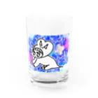 みおげのダイナそーグラス //宇宙旅行とりけらちゃん Water Glass :front