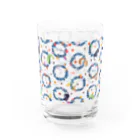 ルルエチュードのぐるぐるリース（ブルー） Water Glass :front