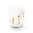 はしっこマルシェ　SUZURI店のこれくらいのグラス Water Glass :front