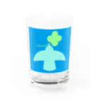 AROMA☆LOVELYのクローバーを運ぶ鳥 Water Glass :front