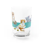 もけけ工房 SUZURI店のIKAPON CATS  Water Glass :front