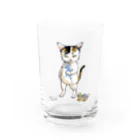 もけけ工房 SUZURI店のびわちゃんグラス Water Glass :front