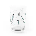 でこぱち商店のオナガだらけ Water Glass :front