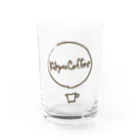 気球コーヒーの気球コーヒーロゴ　ハンドライト Water Glass :front