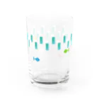 月山のみずをおよぐ Water Glass :front