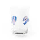 hitomiのblue dogs Water Glass :front