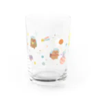 くうちゃん🌈イラストレーターの宇宙くま Water Glass :front