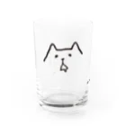 まるぺ 脱力グッズ屋さんのシュールなシロクマのグラス Water Glass :front