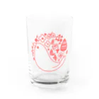 ・buncho days・ 文鳥デイズの北欧風ロゴマーク文鳥 Water Glass :front