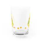 めろんぽっぷのお店だよのこたつカメのこたろー　緑　コロコロみかん Water Glass :front