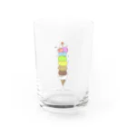 RELAXY の可愛いアイスクリーム10段 Water Glass :front