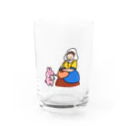 ミシン王の注ぐ女 Water Glass :front