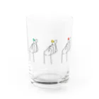 cheon.の信号指ハート Water Glass :front