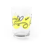 うさぎのらみゅうさのらみゅうさと満月 Water Glass :front