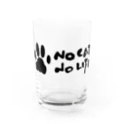 café Mo.freeのNO CAT NO LIFE グラス前面