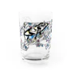 tokeisou / 切り絵の切り絵 / 水夢のゆびきり グラス前面