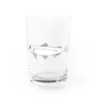 死魚屋のワカサギ Water Glass :front